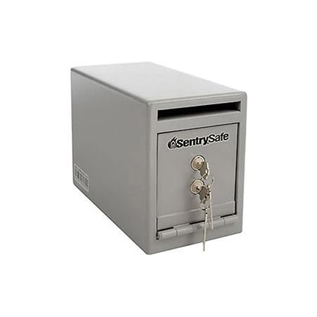 Sentrysafe Under Counter Drop Slot Safe, 0.25 Cu. Ft. Capacity, Gray UC025K